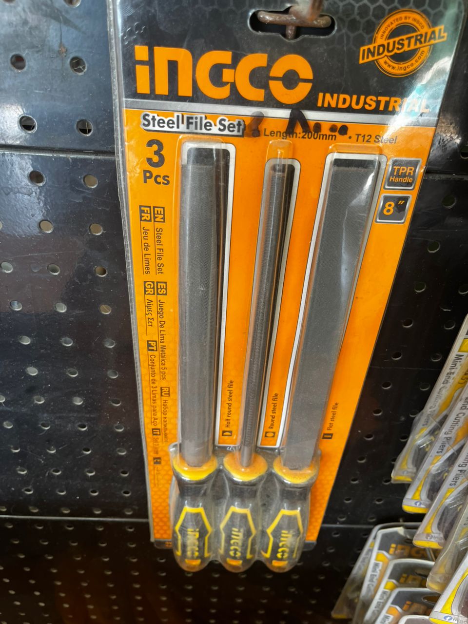 Jeu de limes acier – 3 pcs (200 mm)