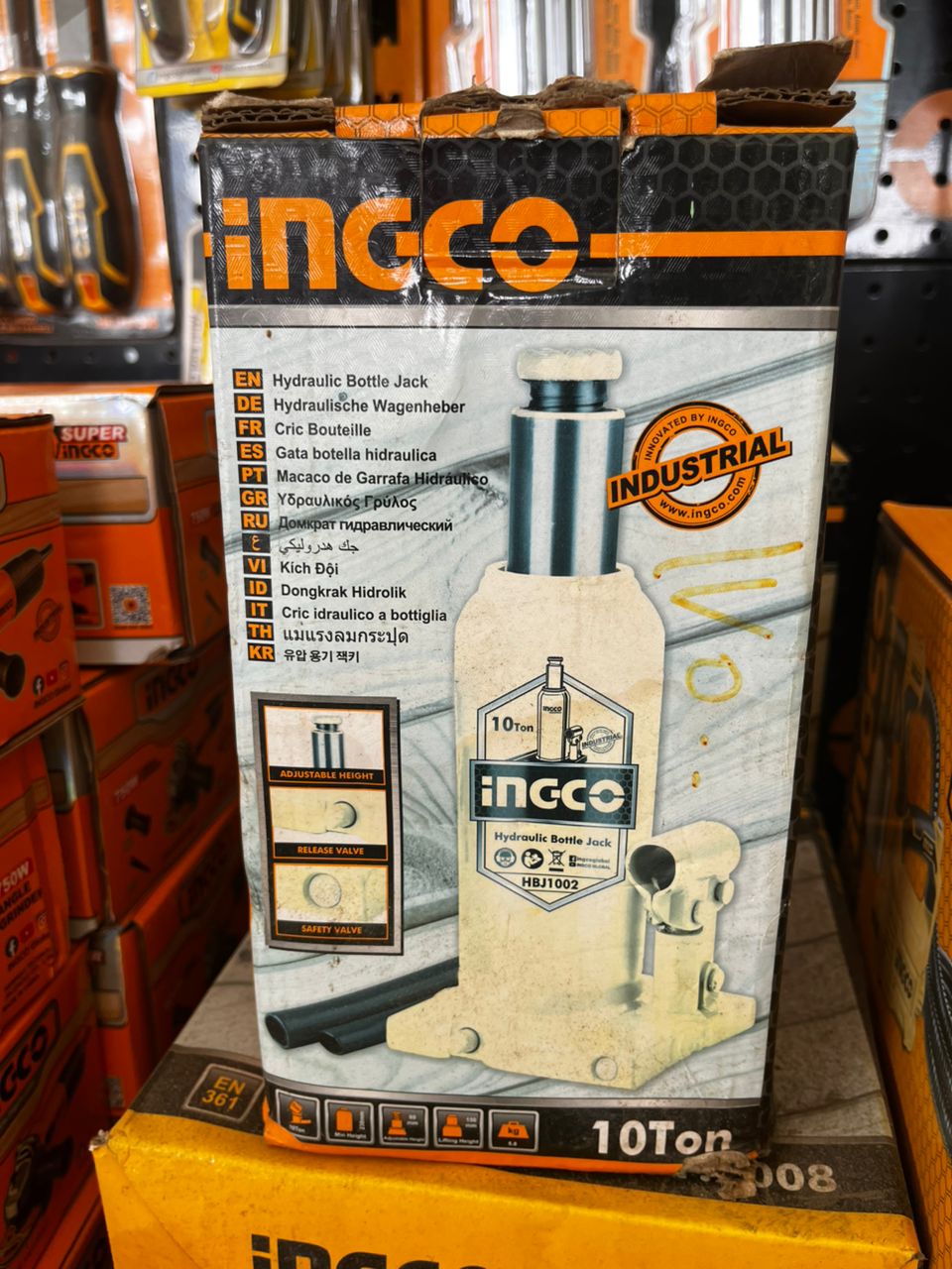 Cric hydraulique bouteille 10 Tonnes