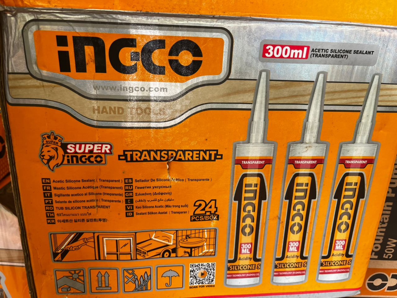 Acetic Silicone Sealant Transparent